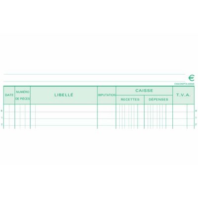 Carnet de caisse EXACOMPTA A4 2 copies