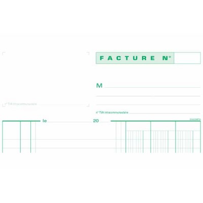 Facturier EXACOMPTA A4 NCR 2 copies