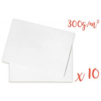 Feuille dessin 300GR 50x70cm blanc par 10P