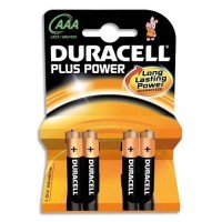 Piles Duracell AAA LR03 MN2400 par 4 pièces