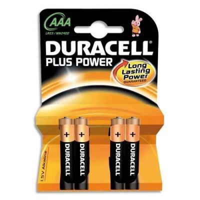 Piles Duracell AAA LR03 MN2400 par 4 pièces - Abelog