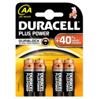 Piles Duracell AA LR06 MN1500 par 4 pièces