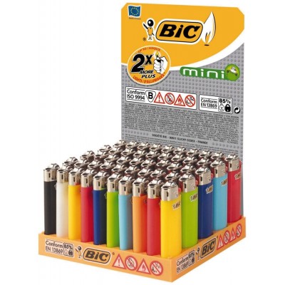 Aanstekers BIC J25 MINI gekleurde 50st